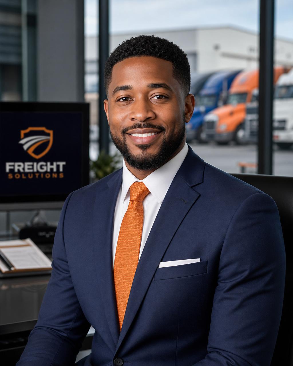 Freight broker Marcus J. Daniels professional headshot